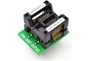 ALLSOCKET SOP14-5.4-1.27 SOP14 SOIC14 SO14 SOP14 auf DIP14 Programmieradapter Debug, Validierung Programming Socket 1,27 mm Pitch 5,4 mm Breite (209 mil) SOP14(20)-1.27 OTS14(20)-1.27 -01