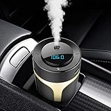 Material: ABS sxsuperbOniu , Air Humidifier, Coche Bluetooth Transmisor FM Aroma Humidificador Reproductor de MP3 Manos Libres Cargador USB for Car, Home, Office