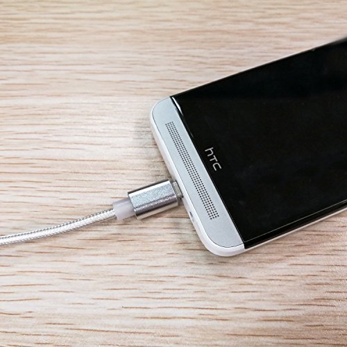 Wkae® 1M Metall geflochtenes 2-in-1-Blitz zum USB-Kabel 8-Pin + Micro-USB-Ladekabel / Daten-Synchronisierungs-Kabel f¨¹r iPhone SE / 5 / 5s / 5c / 6 / 6S Plus-Apple iPad Mini / IPAD AIR / iPod nano / iPod Touch / Android , Samsung S7 S6 S5 S4 S3 Hinweis4 Note3 und mehr, HTC, Motorola, Sprint, Nokia, LG, Sony, Blackberry und vieles mehr - 5