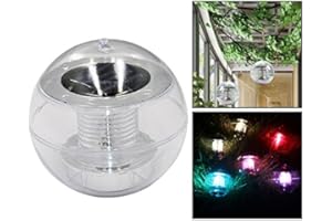 OFKPO Solar Powered Floating Ball LED Color Changing Waterproof Light for Pond Pool Path Lands（11×11cm
