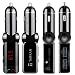 Tarkan Dual USB Port 2.1A Bluetooth Smart Car Charger Kit with Audio Output, Voltage & Current LED Display, Handsfree Calling, FM Transmitter [Black] [Compatible with iPhone, Android, Smartphone, Tablets, iPad ,Jet Black RS.899.00