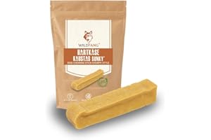 Wildfang® | Pałeczki do żucia z twardego sera dla psów I Pielęgnacja jamy ustnej i trening mięśni żucia I Naturalne zabawki do żucia dla psów (M)