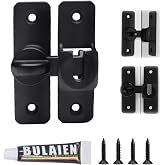 HASTHIP® Door Latch Door Lock 90°/180° Latch Lock Alumi...