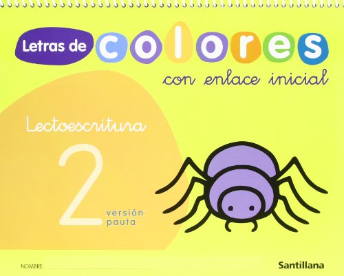 Letras de colores, lectoescritura, Educación Infantil Cuaderno 2