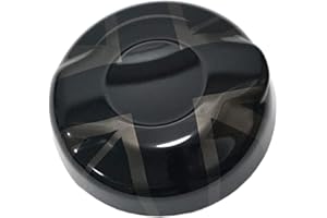 UVCANY MINI F55 F56 F57 Tappi serbatoio carburante, adesivo di copertura del tappo del gas per MINI S JCW F55 Hardtop F56 Hatchback F57 Covertible(Union Jack nero)