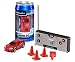 Produktbild Revell Control 23534 - Mini RC Car in Dosenverpackung, Verpackung ähnelt einer Cola-Dose, kleines ferngesteuertes RC Auto, 27 MHz-Fernsteuerung mit Ladefunktion, Pylonen - Sportwagen in rot