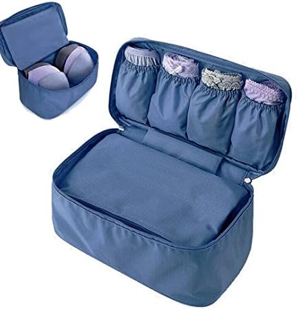 UrCool Underwear Pouch Bra Lingerie Bag Multi-Functional Travel Toiletry Organizer Handbag Cosmetic Makeup Bag Luggage Storage Case For Cosmetics, Toiletries, Hotel, Home, Bathroom, Airplane