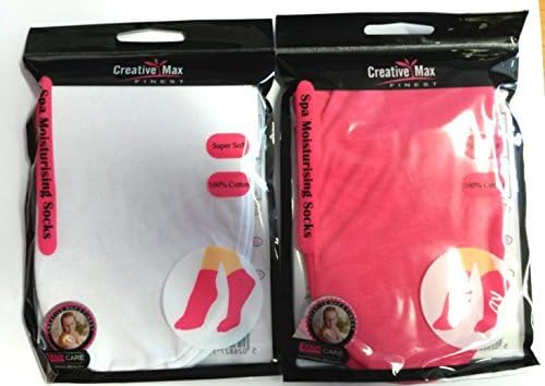 Cotton Moisturising Socks (Pink) by Creative Max Finest