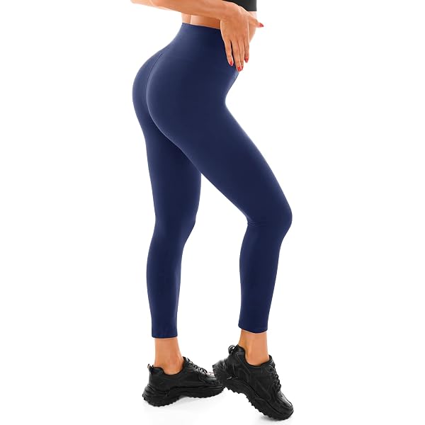Legging Femme Noir Yoga Fitness – Extensible, Taille Haute, Pour Patinage, Course, Gym – Confortable Hiver/printemps