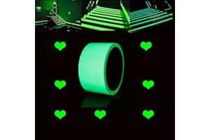 Sbomi Leuchtendes Band - Leuchtklebeband Grünes Licht Leuchtband Aufkleber - Fluoreszierendes selbstleuchtendes Klebeband Sicherheitsband, Warnband für Treppen, Stufen, Bühnenbedarf (50mm*10m)