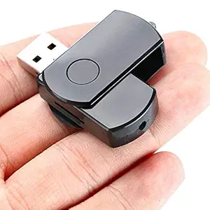 Safety Net Spy Hidden Camera USB Pen Drive (Black and Silver)