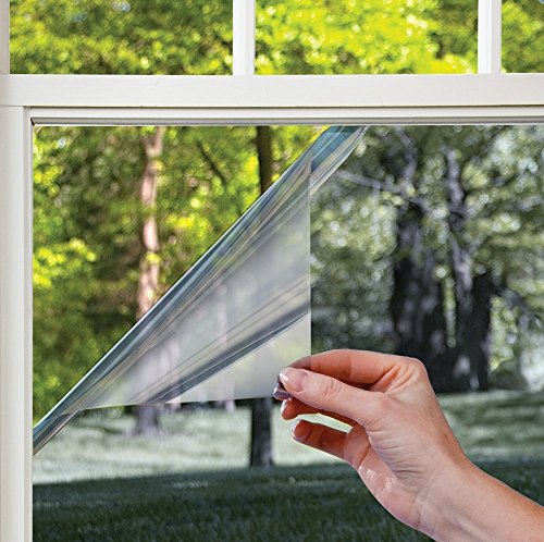 1 Rolle Glasschutzfolie, Selbstklebend, Farben transparent, blau, Abmessungen 50 cm x 100 m, Blau - 2