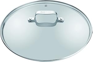 ‎TEFAL Jamie Oliver by Tefal Pfannen- und Topfdeckel 28cm, Glasdeckel mit Edelstahlrand, Dampfauslassventil, Überlaufschutz, spülmaschinengeeignet, exklusive Jamie Oliver Gravur am Deckelgriff, B89987