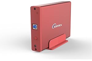 Sonnics 3TB Red External Hard Drive USB 3.0 Compatible with XBOX ONE / PS4 / Windows PC/Mac (Desktop not Portable)