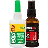 Polyfix HV Glue & Glass Spray Activator Kit | for Wood, Stones, Acrylic ...