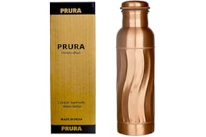 PRURA Copper Water Bottle A Leak Proof Ayurvedic Pure Copper Vessel
