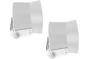 shinar Metal Wall Mount Compatible with Sonos Era 300 Space-Saving Bracket Accessory Stand Compatible with Era 300 Integrated Cable Management Max. 12 kg (2-Pack, White)