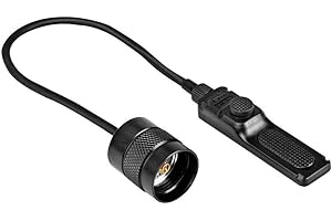 fenix Unisex Aer-02 V2.0 AER 02 V2 0 zdalny przełącznik do latarek zasilanych 18650, czarny, jeden rozmiar UK