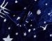 Bedding Extra Soft Coral Fleece Blanket Lightweight Thickening Throw/Bed Blanket Color Blanket Starry Sky-Blue Full(71"X79")