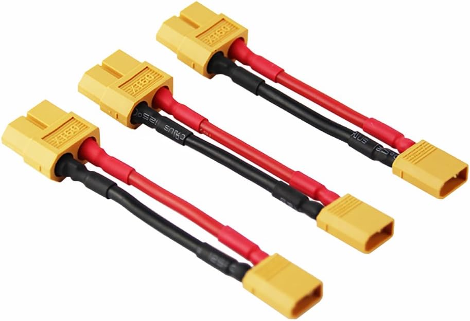 OliYin 3 adet Erkek XT-30 Kadın XT-60 Fiş Adaptörü XT30 XT60 FPV 16awg 1.96 inç Kablo (3'lü Paket)