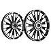 Kingway JS3D Zipp Bike Alloy Wheel Set of 2 19/18 Inch Black CNC-Royal Enfield Classic 350 (Black) RS.9998.00