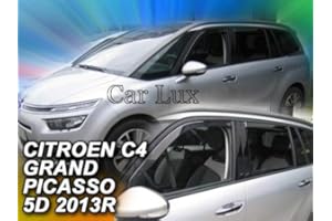 Car Lux AR00244 - Derivabrisas Deflectores de Aire Cortavientos de Viento Delanteros y Traseros para C4 Grand Picasso a Partir de 2013-