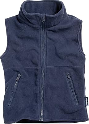 Playshoes Polaire Sans manche Fille - Bleu - Blau (marine) - FR : 12 mois (Taille fabricant : 80)