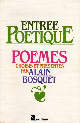 couverture de : Entr&eacute;e po&eacute;tique