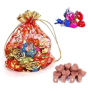 Nisha Chocolate Milk Creamy Heart Shaped Chocolate Crunchy With Dry Fruit & Nuts | Sweet Love Gift Purpose For Girlfriend/ Boyfriend | Delicious Heart Chocolate | Fancy Packaging (200 gm)