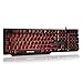 Price comparison product image DBPOWER USB Mechanical Feel Gaming Keyboard LED with Cable (German QWERTZ Layout)