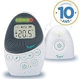 Tigex Babyphone Easy Protect Plus, Écoute-bébé Rechargeable avec mode Eco, Talkie-Walkie, Berceuse et Veilleuse Tigex Babyphone Easy Protect Plus, Écoute-bébé Rechargeable avec mode Eco, Talkie-Walkie, Berceuse et Veilleuse