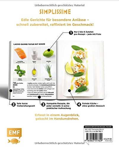 Book's Cover of Simplissime - Das einfachste Kochbuch der Welt - Deluxe: Richtig gut kochen mit maximal 6 Zutaten