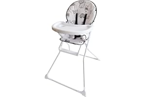 BABYWAY Baby High Chair with Animal Print Padded Seat by Jane Foster