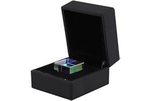 Oumefar Mini Optical Crystal Photography Prism Crystal Cube Triangular Prism Acrylic Cube Prism for Teaching,Playing,Photography