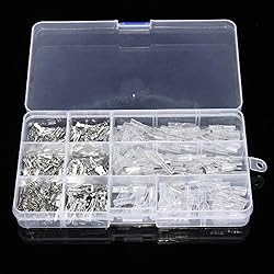 ARCELI 270Pcs Male Female Spade Wire Connecteurs Rapides à sertir Cosses de raccordement 2.8mm 4.8mm 6.3mm - Accessoires électriques