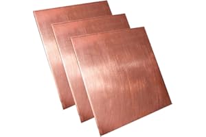XMRISE Puro Cu Rame Piastra di Rame Sheet T2 Lamiera Rame Foil Raffreddamento Materiali Industriali 0,8 Millimetri di Spessore,70x140x0.8mm