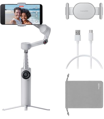 Gimbal Stabilizer For Smartphone, ZONEY 3 Axis Foldable Pocket Handheld Gimbals, Anti-Shake Face Tracking Bluetooth Control Selfie Stick Compatible With IPhone Android Tiktok YouTube Vlog Video