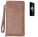 Produktbild Apple iphone 7 plus(2016) Hülle mit Panzerglas,ISENPENK Premium Outdoor Wasserdicht Shockproof Anti Slip 360 Grad Protection Stoßfest Handyhülle mit Handseil,Ultra Slim Bark Muster Pattern Multifunktions Tragbar Wallet Leather Case mit Intern Karte Schlitz,Stoßdämpfend Wallet Tasche Schutzhülle Leathertasche für Apple iphone 7 plus(2016) 5.5Zoll-[braun]+Panzerglas/Schutzfoile/Scutzglas
