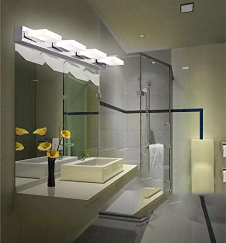 Bathroom LED Mirror Lights Make-up Lamp Waterproof Cabinet 2-4Head Wall Lighting 7-12W (Warm/White) [Energy Class A++] , 3 Head-Warm Light