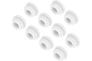 ‎QUARKZMAN QUARKZMAN 10 Stück Silikonstopfen Silikon Lochstopfen, Blindstopfen Verschlussstopfen Gummistopfen Lamellenstopfen Rund Wasserdicht Passend Mit 10 mm Innendurchmesser Für Löcher Weiß