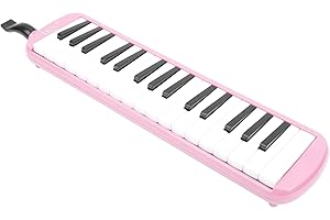 SEAFRONT Melódica de 32 Teclas ABS IRIN Melodica Instrumento Adecuada para Bolsa de Práctica para Principiantes Teclado de Instrumento Musical de Viento Armónica Negro (Rosa)