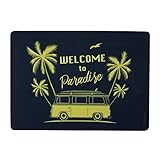 Fußmatte außen und innen Tür-Matte mit Spruch Welcome to...