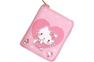 YOIMCKAY Cartoon Portafoglio Bambino,Rosa Anime Portafoglio,Portafoglio per Bambini Animati,Cartone Animato Portafoglio Ragazze,Pelle PU Portafoglio,Festa Compleanno Regalo per Ragazzi e Ragazze,Bambini