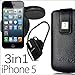 Produktbild Apple Iphone 5 5s 5c 3in1 Starter Set Halterung Halter +Handytasche Tasche Original Collos + Bluetooth Headset