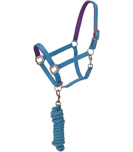 Cuerda De Nailon Ajustable Para Caballos,Halter Con Cuerda De Nailon,Rojo Y Negr