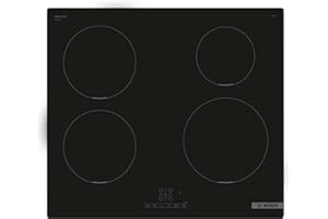Bosch PUE611BB5E, Série 4, plaque à Induction, 4 foyers, 60 cm, Puissance 4600 W, Noir