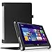 Price comparison product image Fintie Lenovo Yoga Tablet 2 10.1-inch FHD IPS) Case Cover – Folio PU Leather Case Cover with Auto Sleep/Wake (for Lenovo Yoga Tablet 10 10.1 inch Tablet (Android & Windows Version), Black