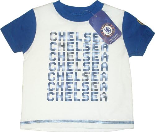 Chelsea Football Club Baby Boy's Short Sleeved T-Shirt with 'Chelsea' print Blue/White size 3 to 6 months