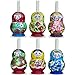 2.5" Set of 3 Matryoshka Russian Nesting Dolls Wooden Toothpicks Holders in Assortment