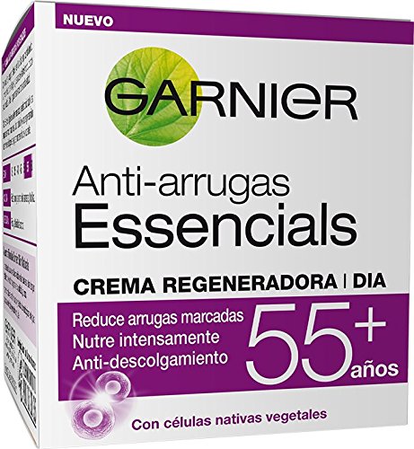 Garnier Skin Active - Essencials, Crema Regeneradora de Día Anti-Arrugas, +55 años - 50 ml